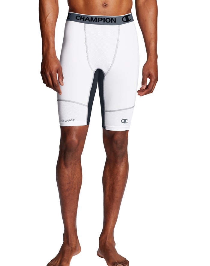 Champion Compression Erkek Şort Beyaz ( FYJXMI914 )